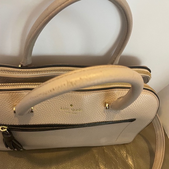Kate Spade Karen Chester Satchel Handbag In Taupe. - Picture 3 of 15